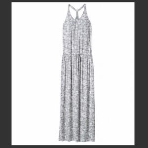 Athleta Cressida Maxi Dress Racerback Gray Print M